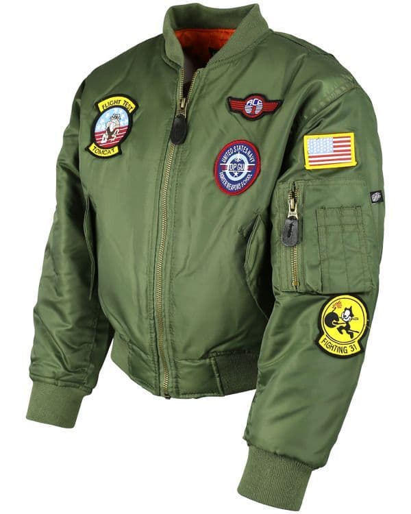 Kombat UK MA1  US Bomber Flight Jacket - Kids - Image 3