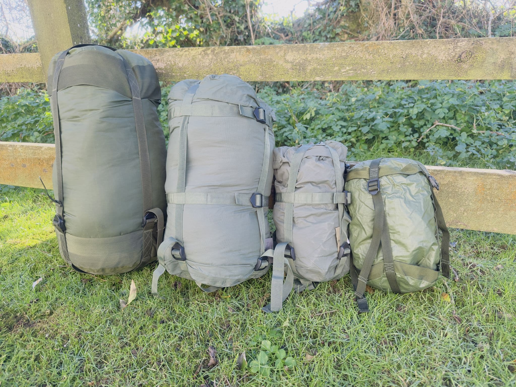 Military Olive Sleeping Bag Compression Stuff Sacks - Various Sizes - Image 4